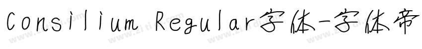 Consilium Regular字体字体转换